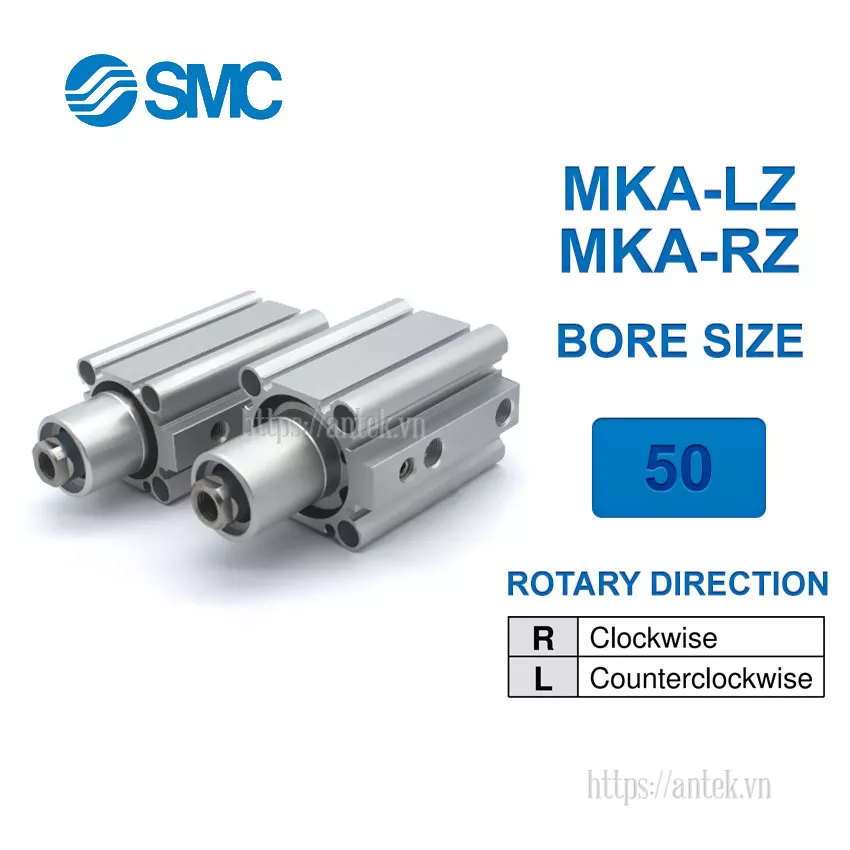 MKA50-50RZ Xi lanh SMC