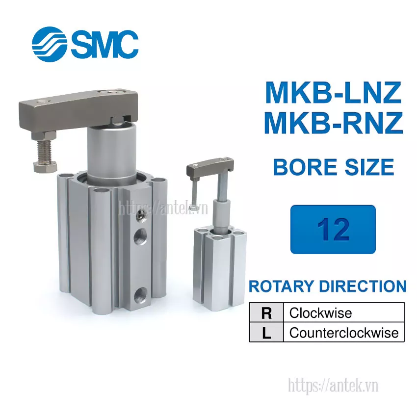 MKB12-10RNZ Xi lanh SMC