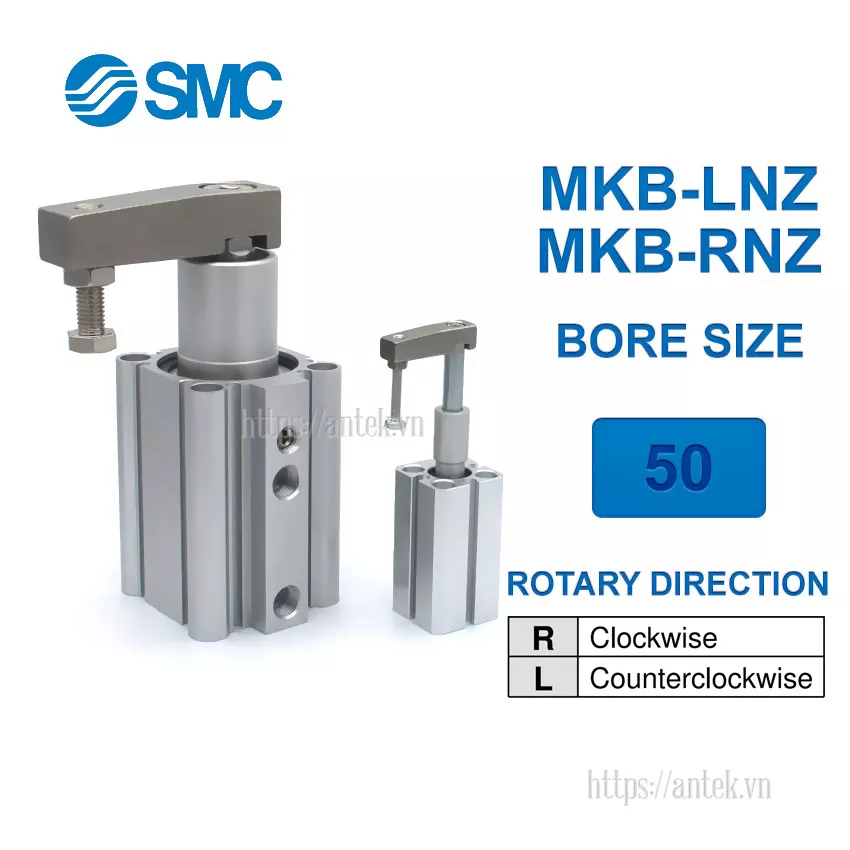 MKB50-30RNZ Xi lanh SMC