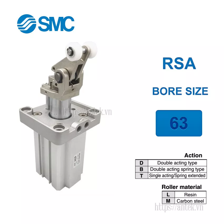 RSA63-30BL Xi lanh SMC