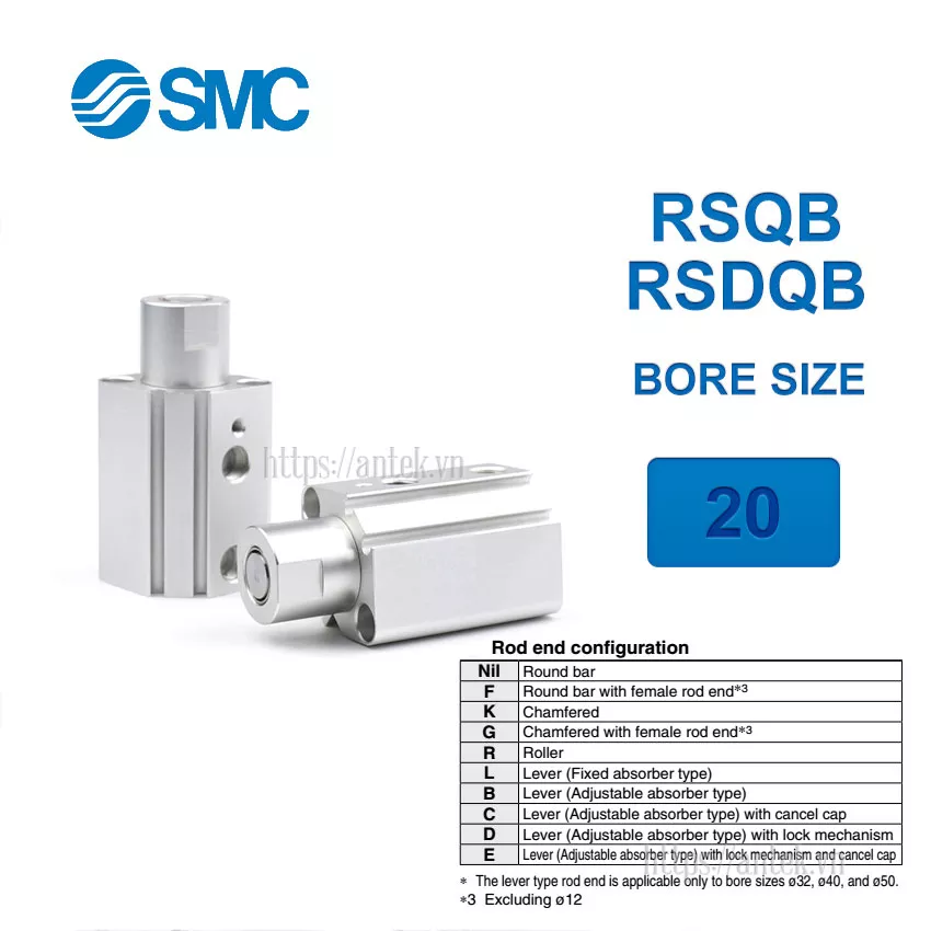 RSDQB16-15DK Xi lanh SMC