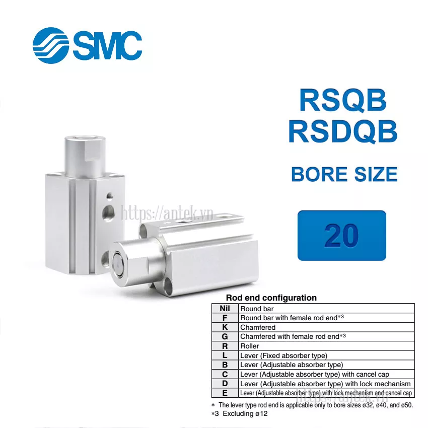RSDQB20-20DK Xi lanh SMC