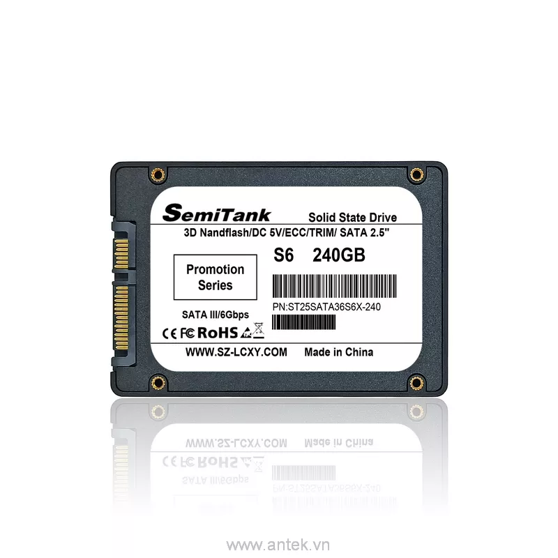 Ổ cứng SSD 2.5 inch 240GB SATA III 6Gbps 550/500 MBps PN ST25SATA36S6X-240