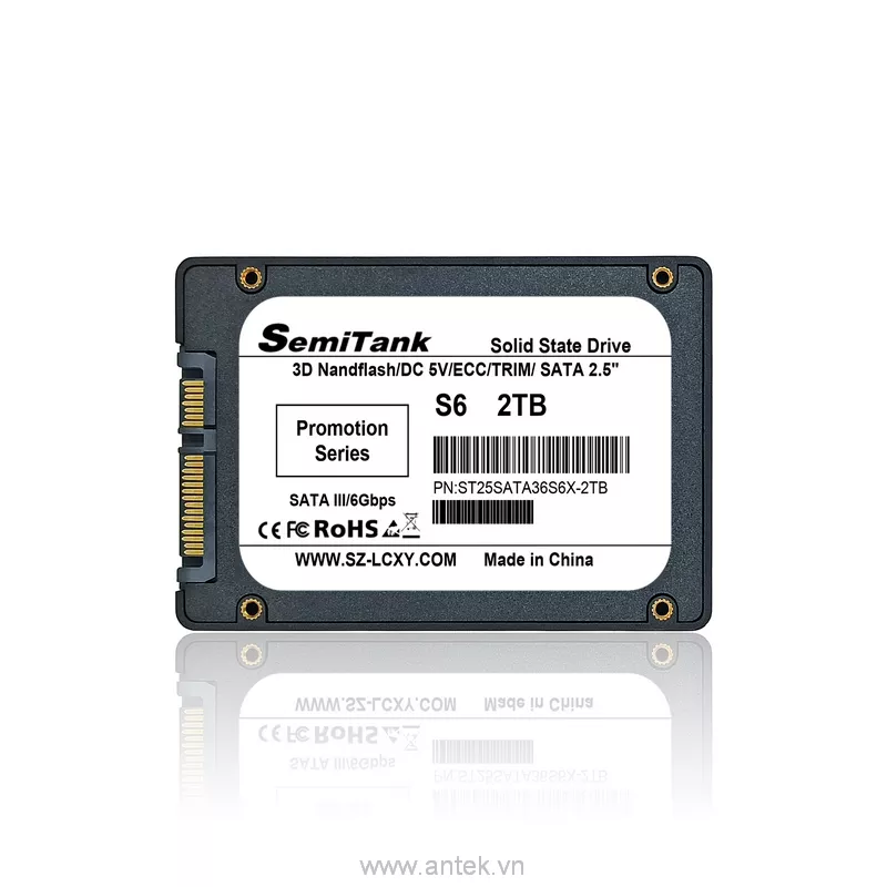 Ổ cứng SSD 2.5 inch 2TB SATA III 6Gbps 550/500 MBps PN ST25SATA36S6X-2TB