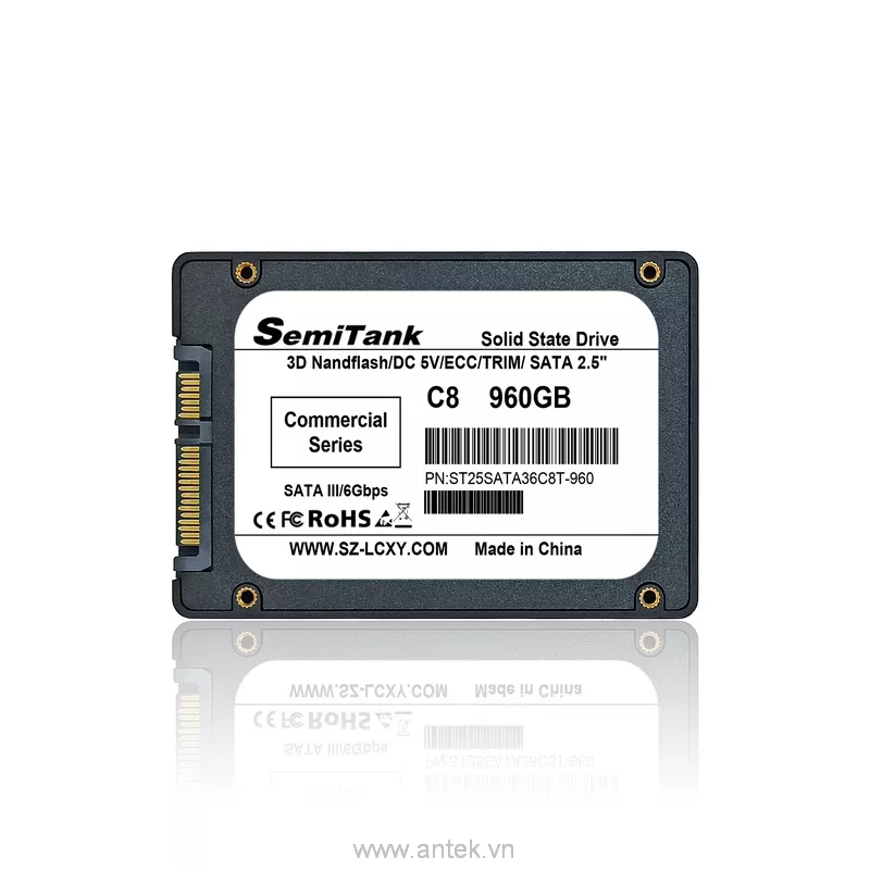 Ổ cứng SSD 2.5 inch 960GB SATA III 6Gbps 550/500 MBps PN ST25SATA36C8T-960