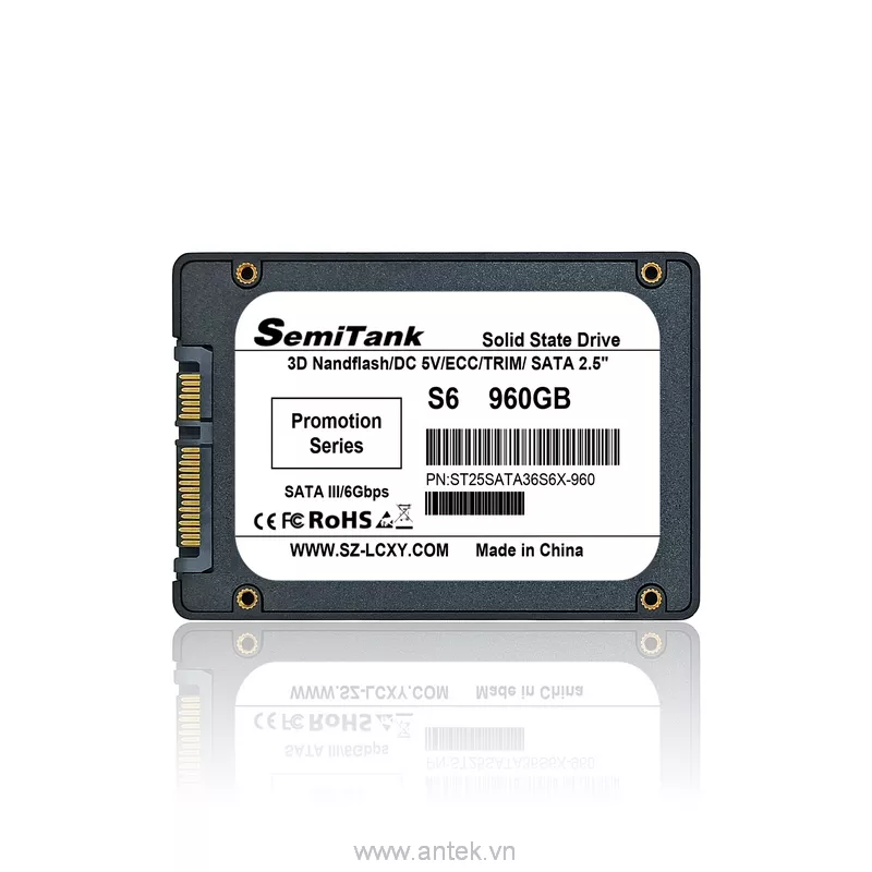 Ổ cứng SSD 2.5 inch 960GB SATA III 6Gbps 550/500 MBps PN ST25SATA36S6X-960