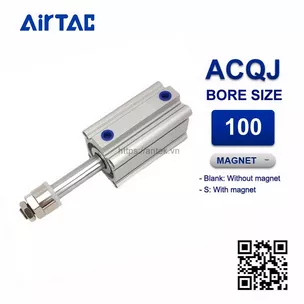ACQJ100x25-25S Xi lanh Airtac Compact cylinder