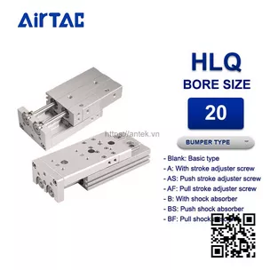 HLQ20x100S Xi lanh trượt Airtac Compact slide cylinder