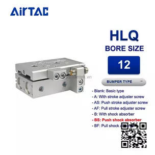 HLQ12x20SBS Xi lanh trượt Airtac Compact slide cylinder