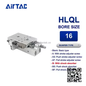 HLQL16x10SB Xi lanh trượt Airtac Compact slide cylinder