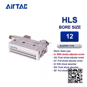 HLS12x10SA Xi lanh trượt Airtac Compact slide cylinder