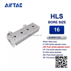 HLS16x50SAS Xi lanh trượt Airtac Compact slide cylinder