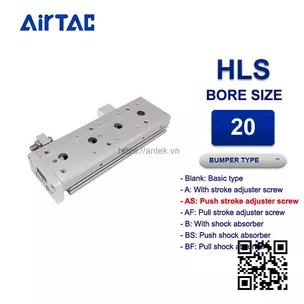 HLS20x75SAS Xi lanh trượt Airtac Compact slide cylinder
