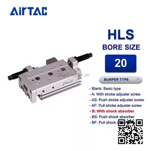 HLS20x75SB Xi lanh trượt Airtac Compact slide cylinder
