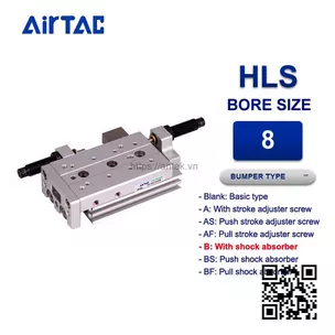 HLS8x20SB Xi lanh trượt Airtac Compact slide cylinder