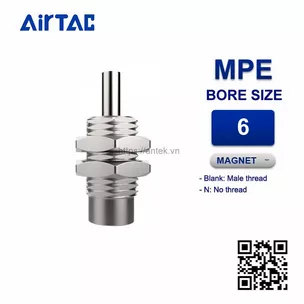 MPE6x10N Xi lanh nhỏ Airtac Multi free mount threaded Cylinders