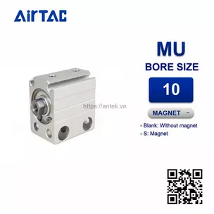 MU10x15S Xi lanh nhỏ Airtac Multi free mount Cylinders