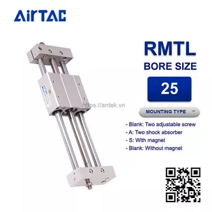 RMTL25x1200 Xi lanh Airtac Rodless magnetic cylinders