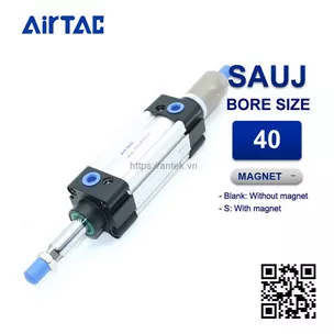 SAUJ40x100-40S Xi lanh tiêu chuẩn Airtac