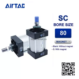SC80x75S Xi lanh tiêu chuẩn Airtac