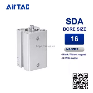 SDA16x10 Xi lanh Airtac Compact cylinder