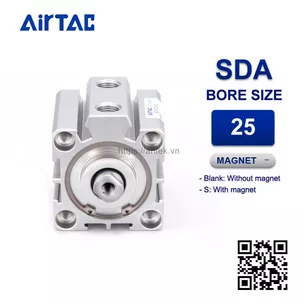 SDA25x10S Xi lanh Airtac Compact cylinder