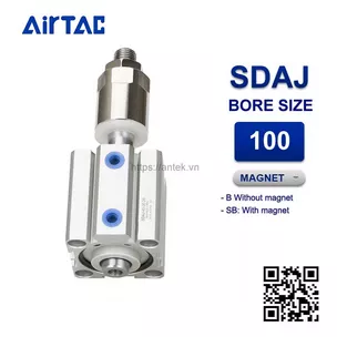 SDAJ100x10-10S Xi lanh Airtac Compact cylinder