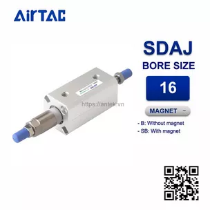 SDAJ16x10-10SB Xi lanh Airtac Compact cylinder