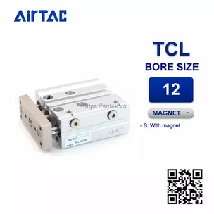 TCL12x100S Xi lanh dẫn hướng Airtac Guided Tri-rod Cylinder