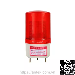 LTE-1101M-48V-RED Đèn cảnh báo Màu đỏ Điện áp 48VDC Không có âm thanh công nghệ LED motion hoàn toàn mới