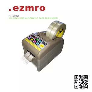 EZMRO RT-9000F Máy cắt băng keo tự động gấp khi kết thúc, công suất 25W, điện áp 110-220V, tốc độ cắt 200mm/s