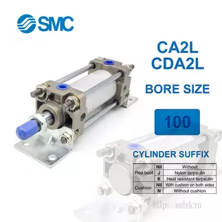 CDA2L100-150Z Xi lanh SMC