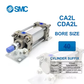 CDA2L40-350Z Xi lanh SMC