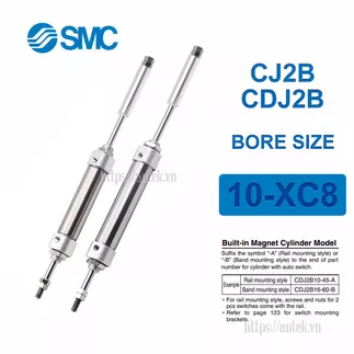 CDJ2B10-40-30-XC8 Xi lanh SMC