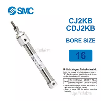 CDJ2KB16-50Z-B Xi lanh SMC
