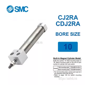 CDJ2RA10-100 Xi lanh SMC