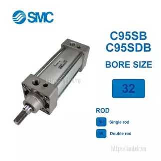 C95SDB32-125C Xi lanh SMC