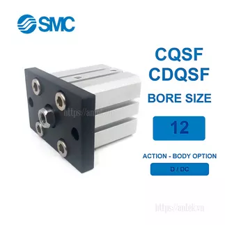 CQSF12-5DC Xi lanh SMC