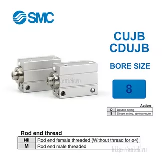 CDUJB8-20SM Xi lanh SMC