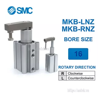 MKB16-10LNZ Xi lanh SMC