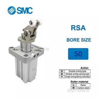 RSA50-30DM Xi lanh SMC