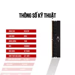 Bộ nhớ trong Ram A-Ray 16GB DDR4 Bus 2666 Mhz Desktop C800 21300 MB/s P/N: AR26D4P12C816G