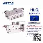 HLQ6x30SA Xi lanh trượt Airtac Compact slide cylinder