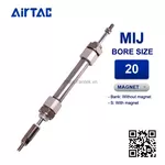 MIJ20x40-50S Xi lanh mini Airtac