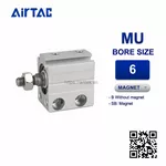 MU6x20SB Xi lanh nhỏ Airtac Multi free mount Cylinders