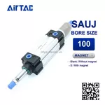 SAUJ100x400-10S Xi lanh tiêu chuẩn Airtac