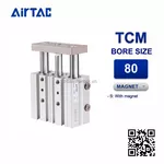 TCM80x300S Xi lanh dẫn hướng Airtac Guided Tri-rod Cylinder