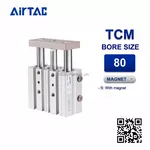 TCM80x75S Xi lanh dẫn hướng Airtac Guided Tri-rod Cylinder