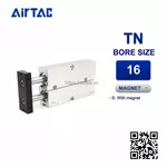 TN16x75S Xi lanh dẫn hướng Airtac Guided Dual rod Cylinder