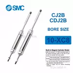 CJD2B10-100-50-XC8 Xi lanh SMC